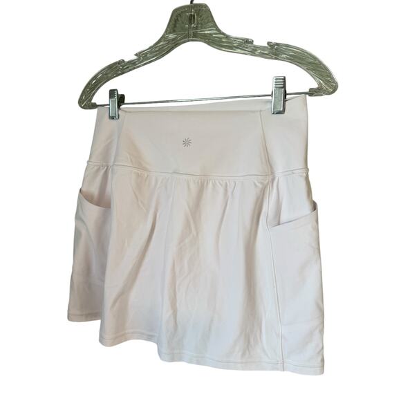 ATHLETA Salutation Stash High Rise 14 1/2 Skort White Size Medium Pockets Active - Picture 11 of 14